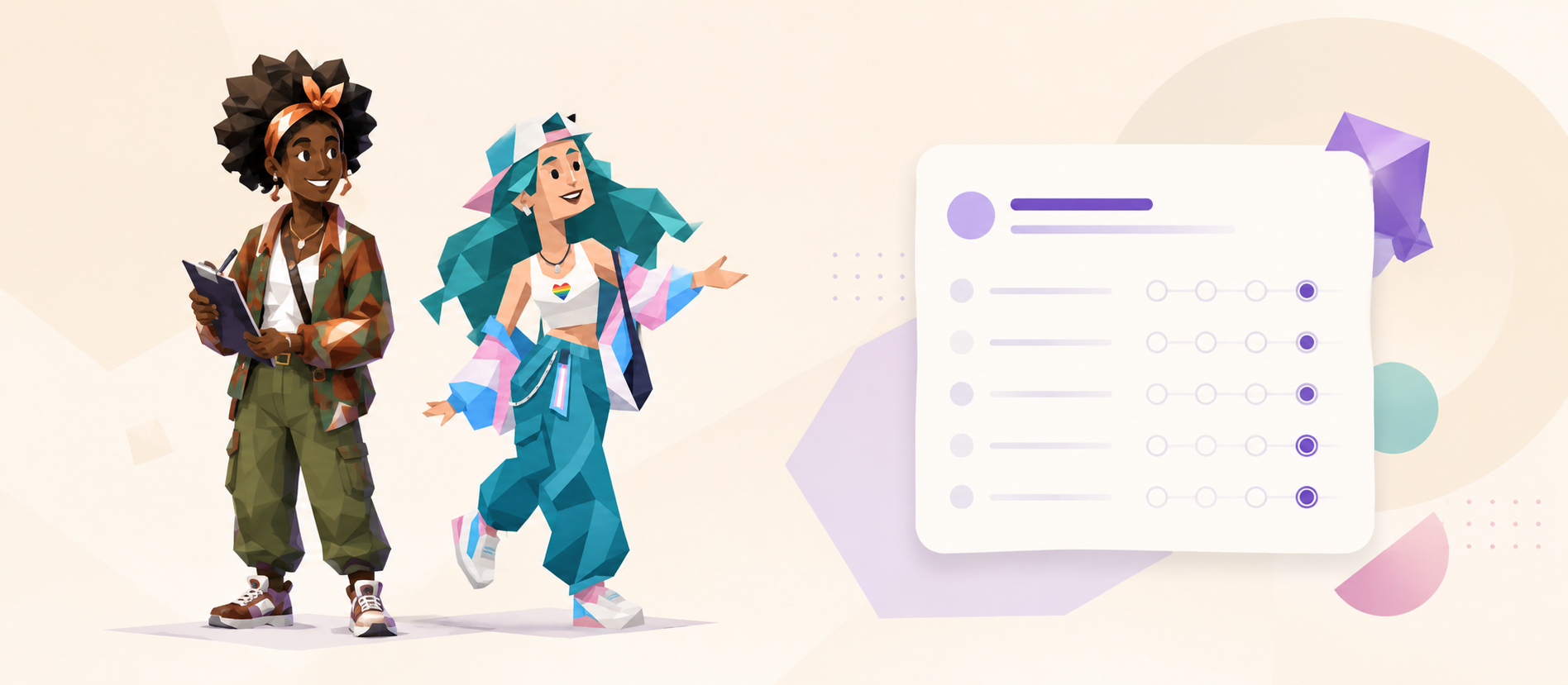 Preview of the MyGender identity test on a phone